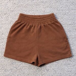 12TH TRIBE Brown Lounge Shorts (S/M)